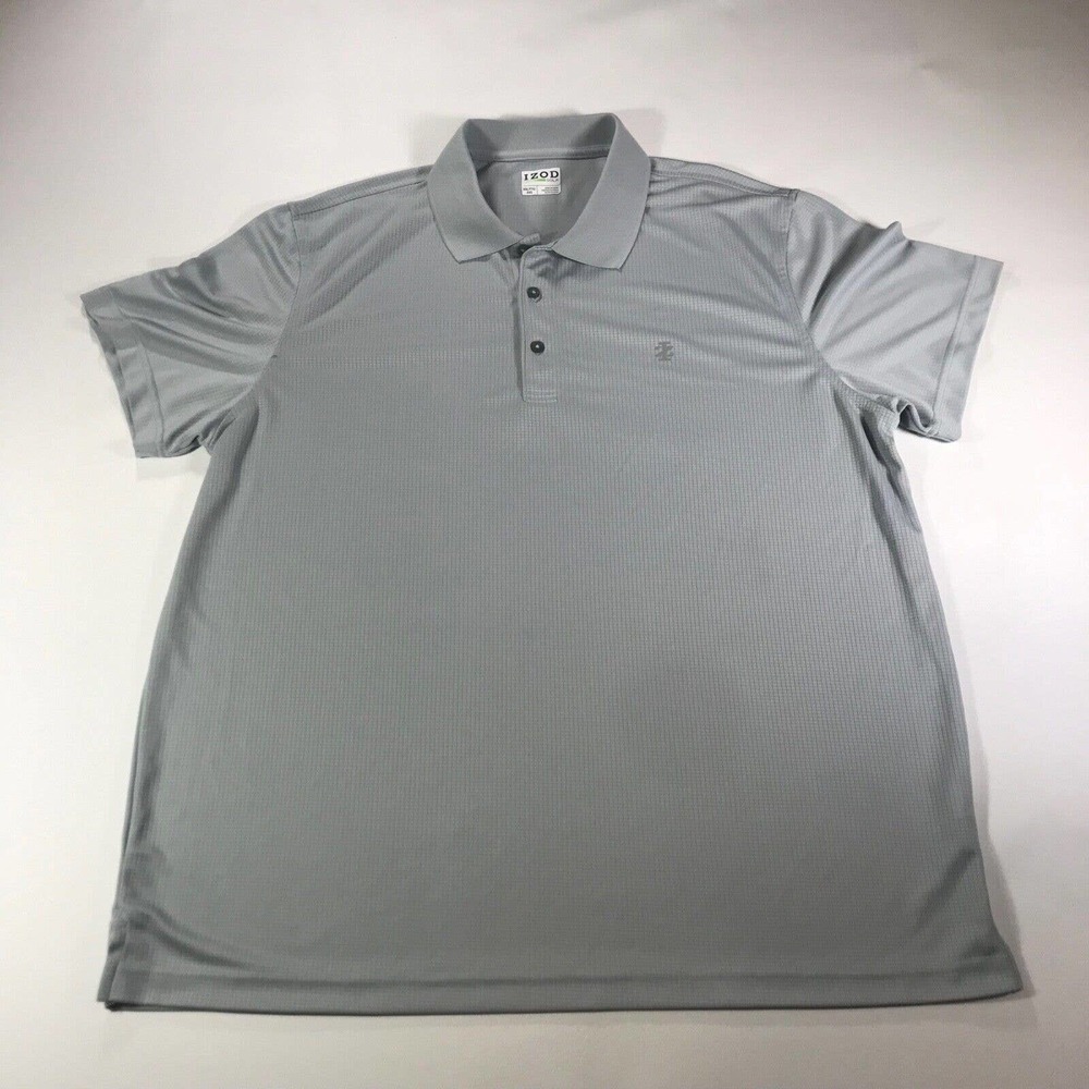 IZOD Golf Polo Mens Shirt Size XXL Gray